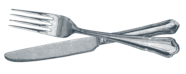 Illustration of fork and knife