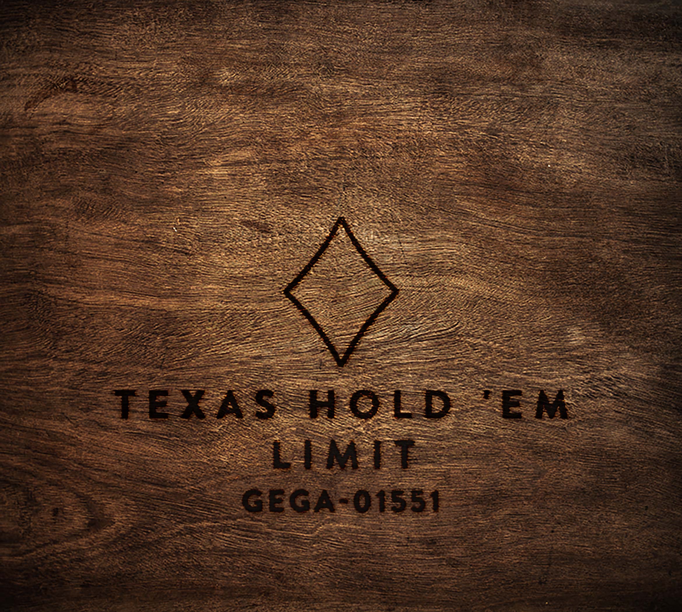 Texas Hold 'Em Limit GEGA-01551 wood square