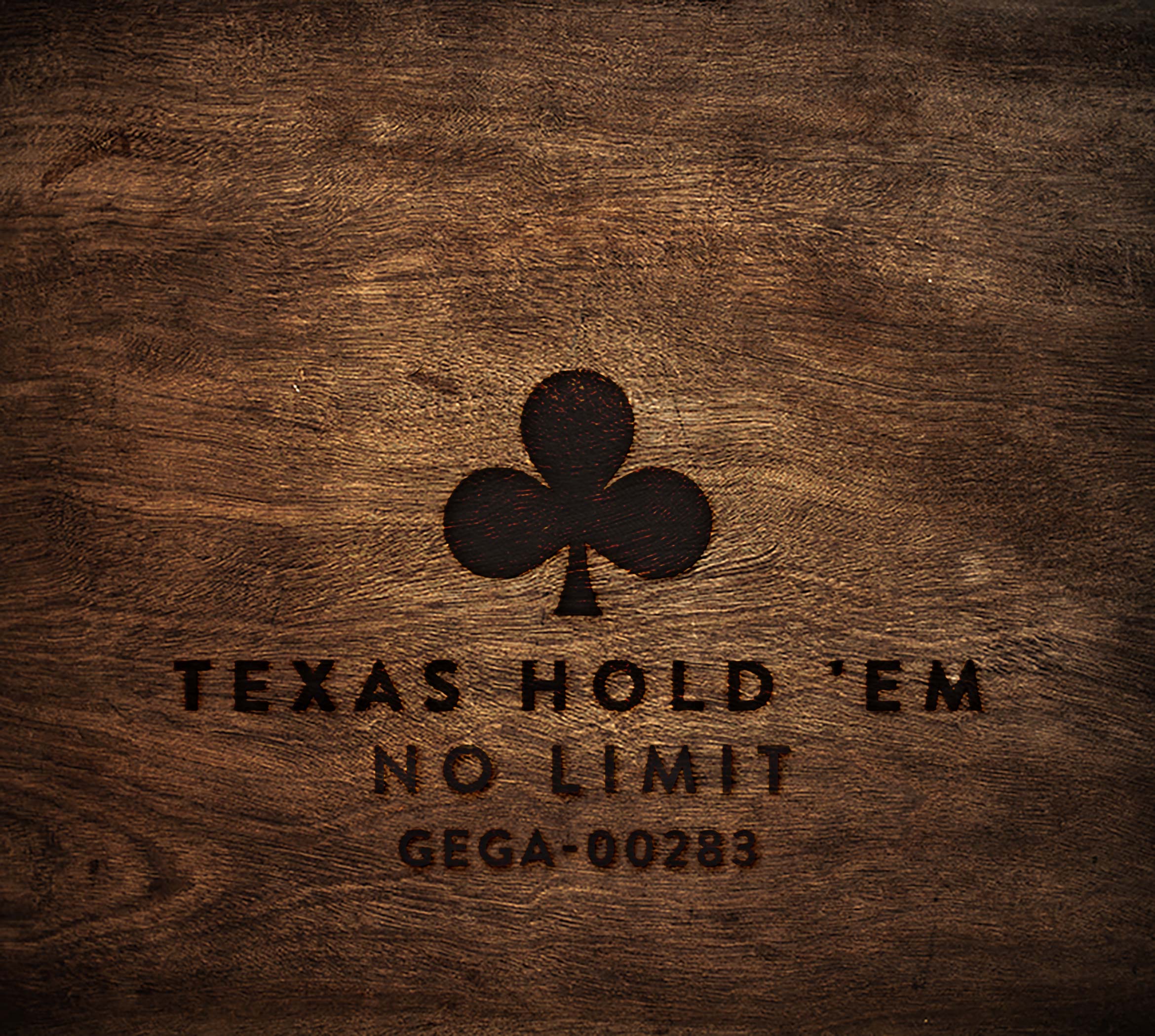 Texas Hold 'Em No Limit GEGA-00283 wood square