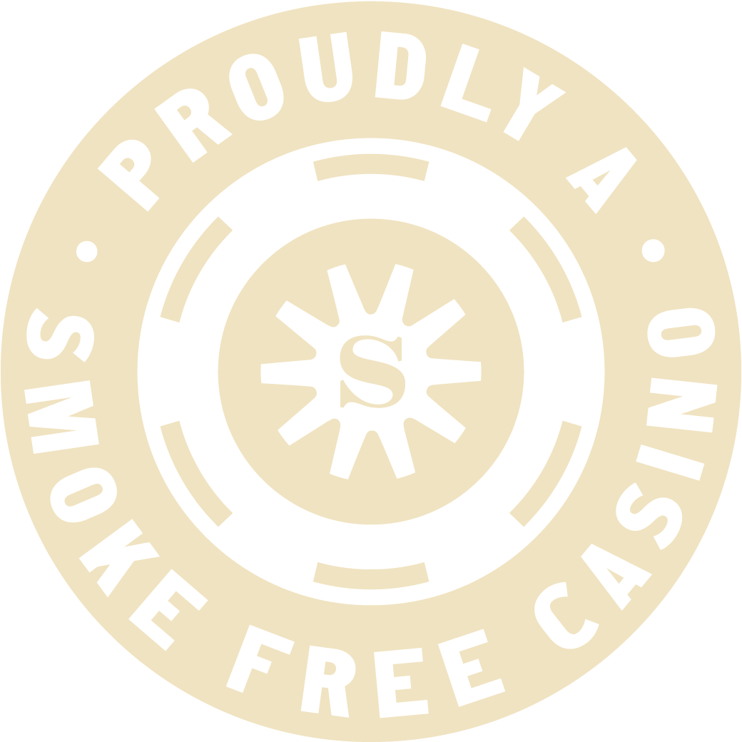 Proudly a Smoke Free Casino badge